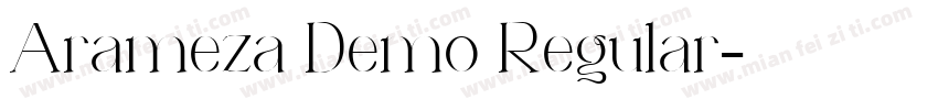 Arameza Demo Regular字体转换